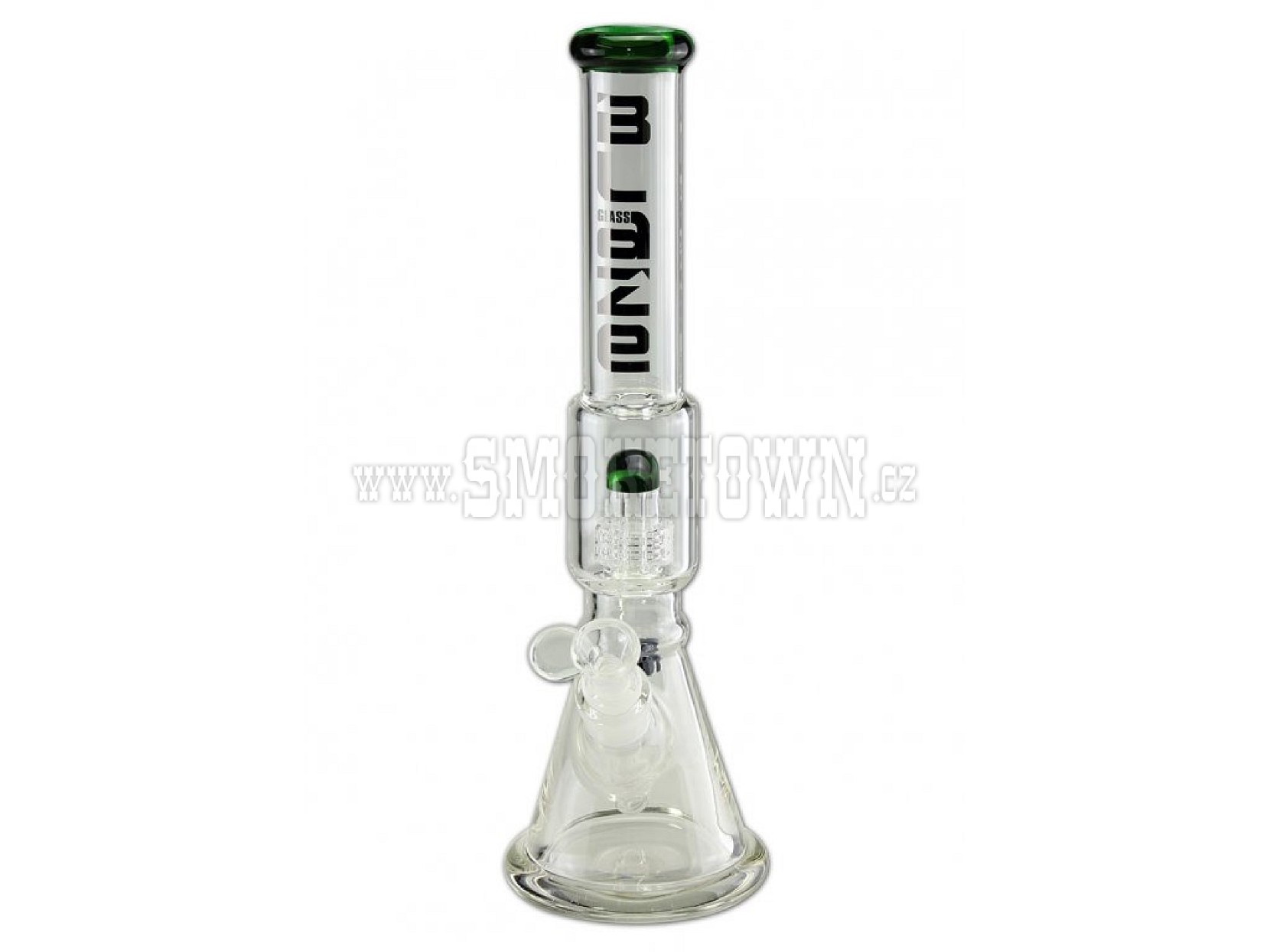 BLAZE GLASS Ice Bong Drum Percolator Green 40 cm