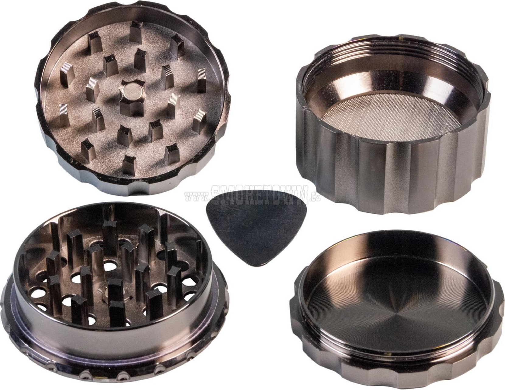 OCB Grinder Black & anthracite 4-part 50mm