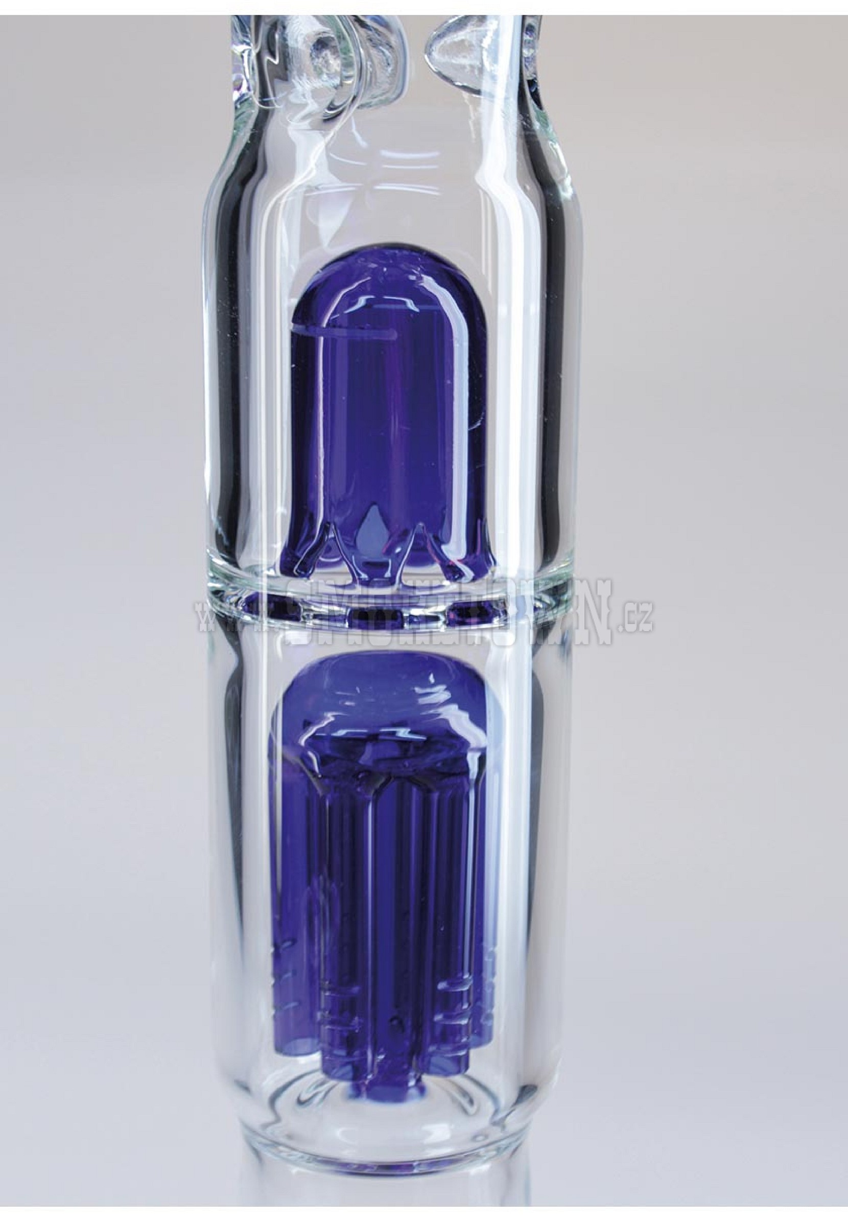 BL Glass Bong Ice NO KICKHOLE 6x Arm Perco Blue 36cm