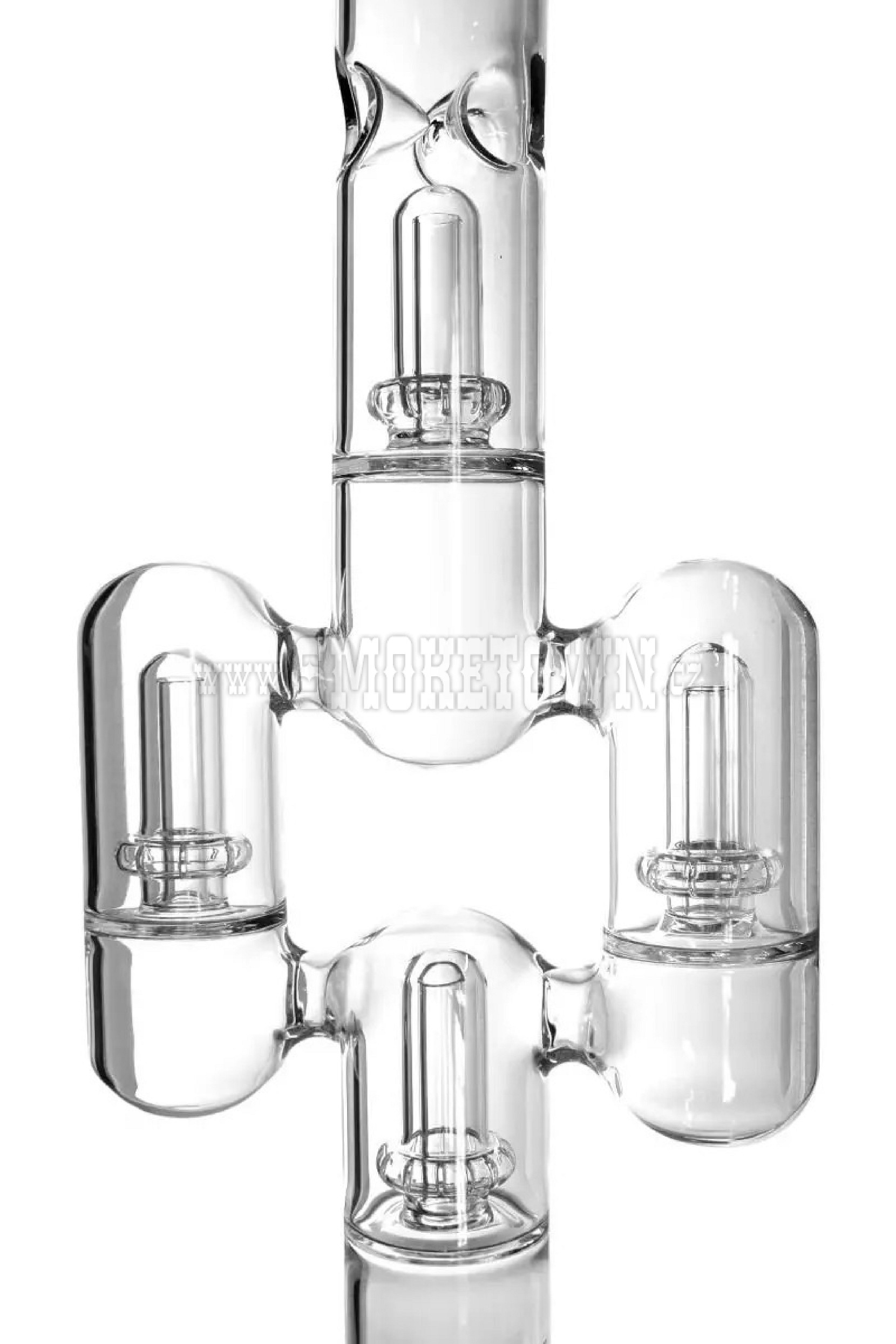 Heisenberg Glass Bong Twin Tower 57cm