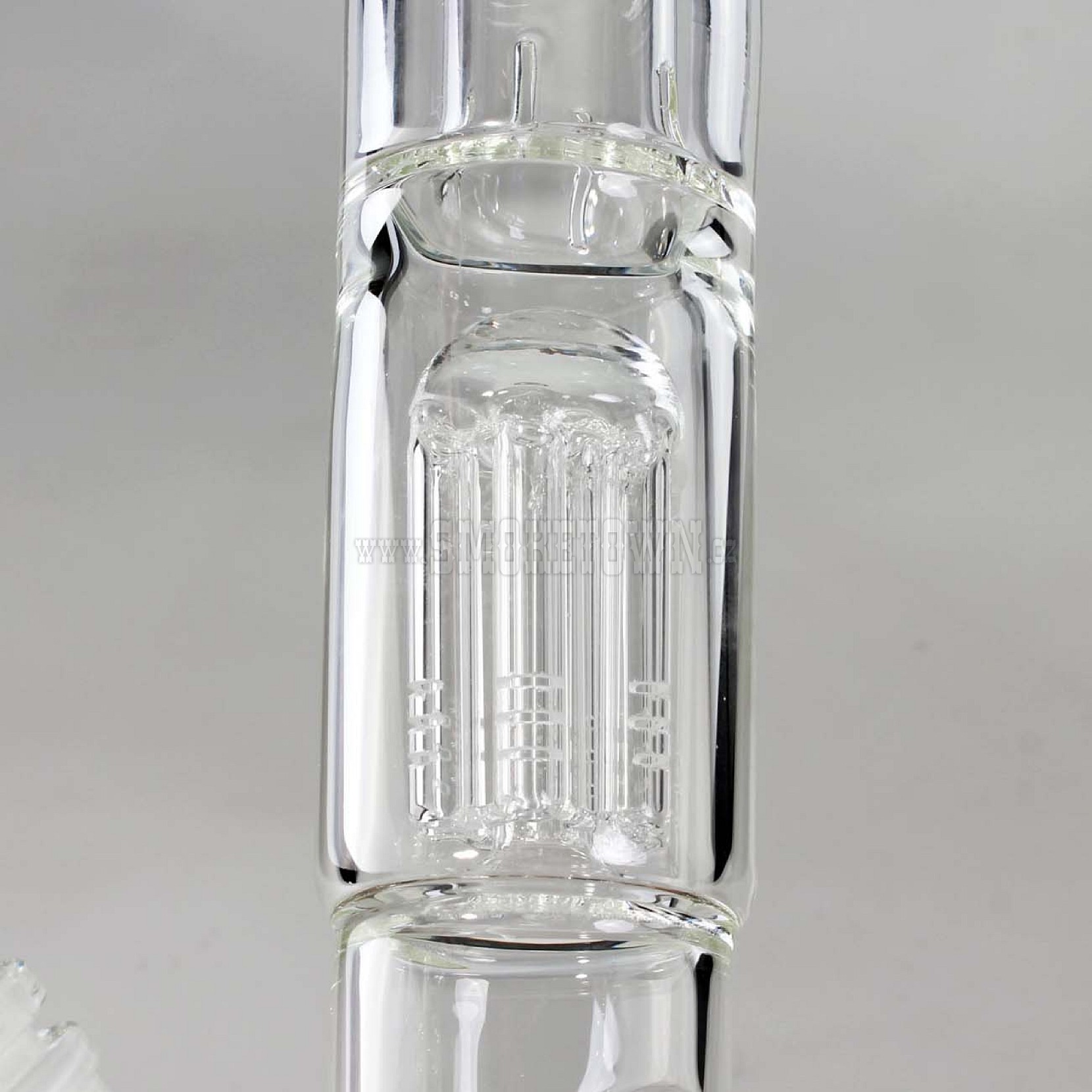 Black Leaf Glass Percolator Icebong 44cm