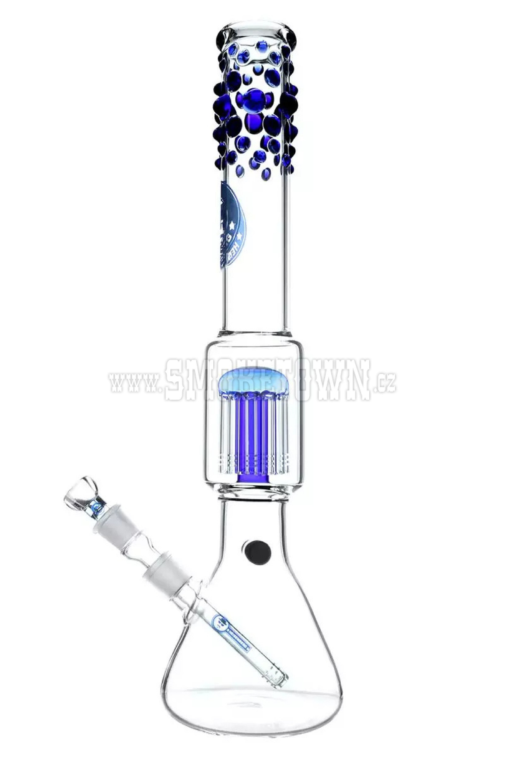 Heisenberg Beaker Bubble 12 Arm Perc Blue 50cm