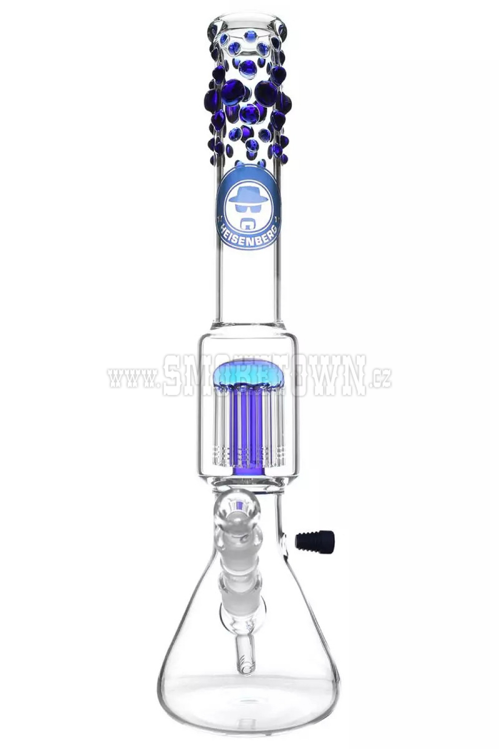 Heisenberg Beaker Bubble 12 Arm Perc Blue 50cm