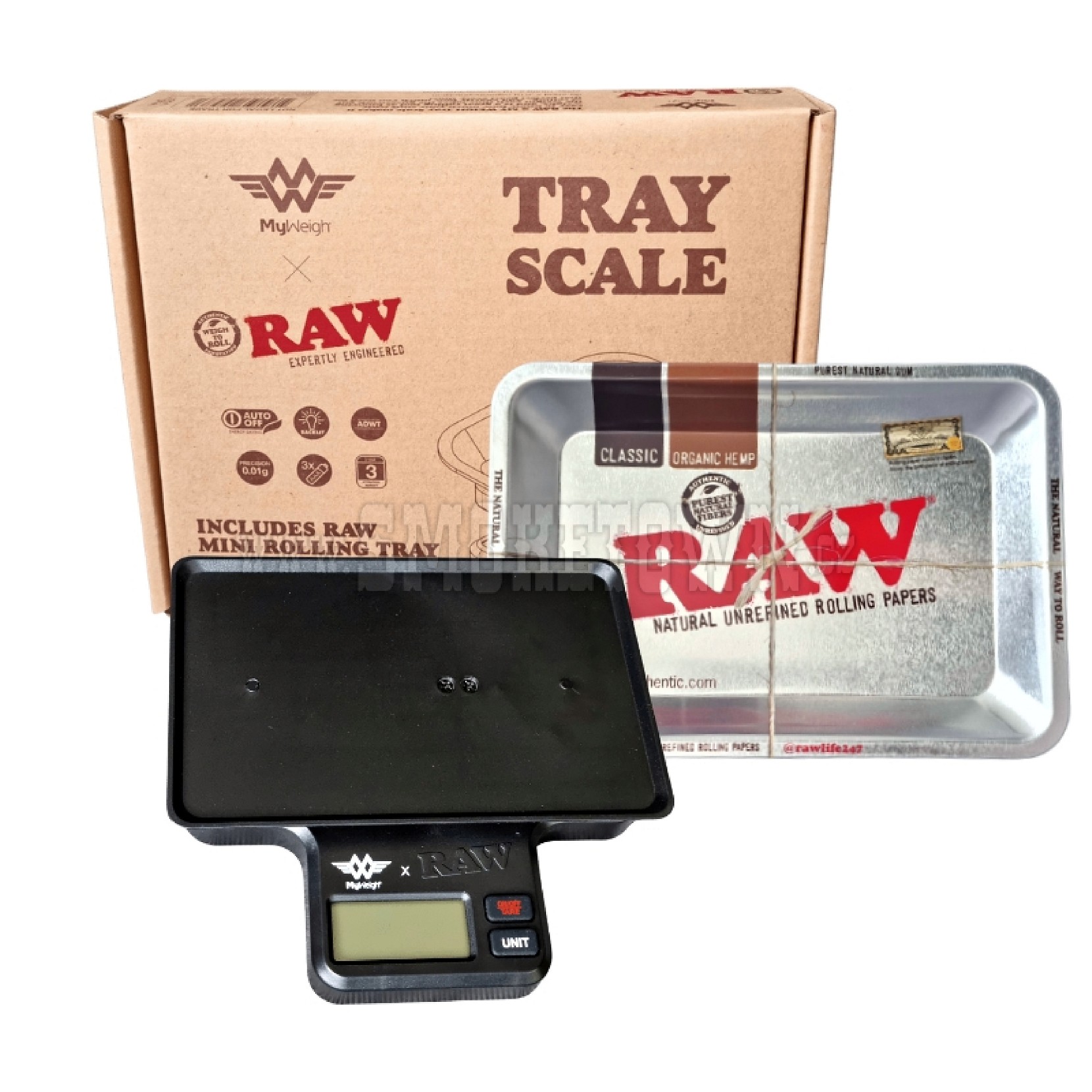 RAW x My Weigh - RAW Tray Scale 0.01-200G 0.1-1000G
