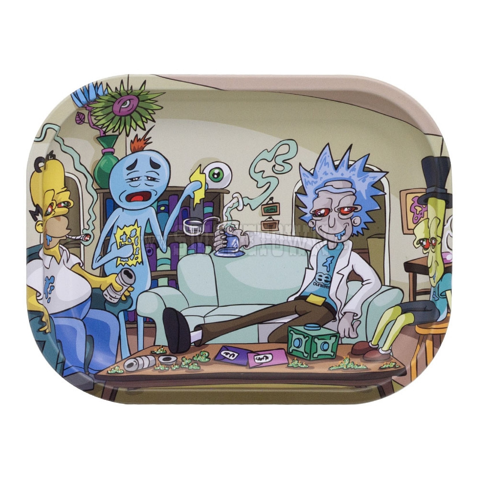 Dunkees Tin Tray Small - Impossible Task Rolling Tray 14 x 18cm