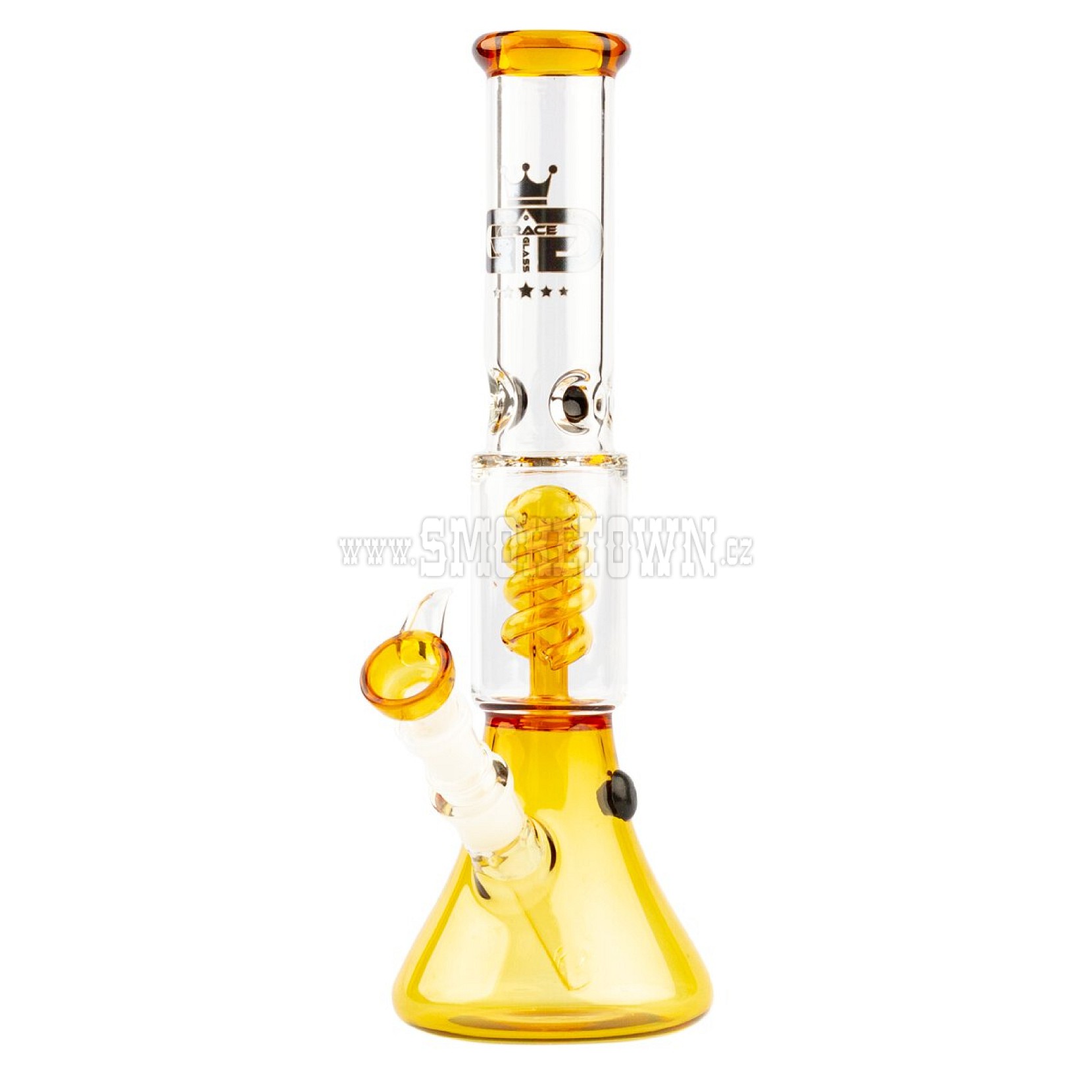 Grace Glass Small Boy Umber Beaker Spiral perc Bong 34,5cm