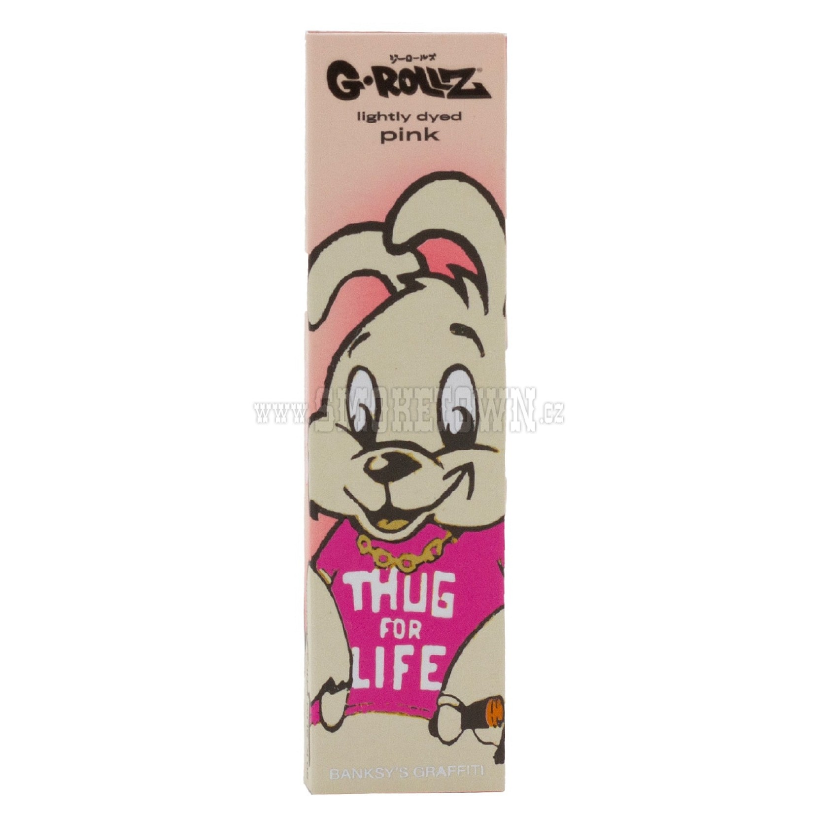 G-ROLLZ Banksy Graffiti Thug For Life Pink - 50 KS Papers + Tips