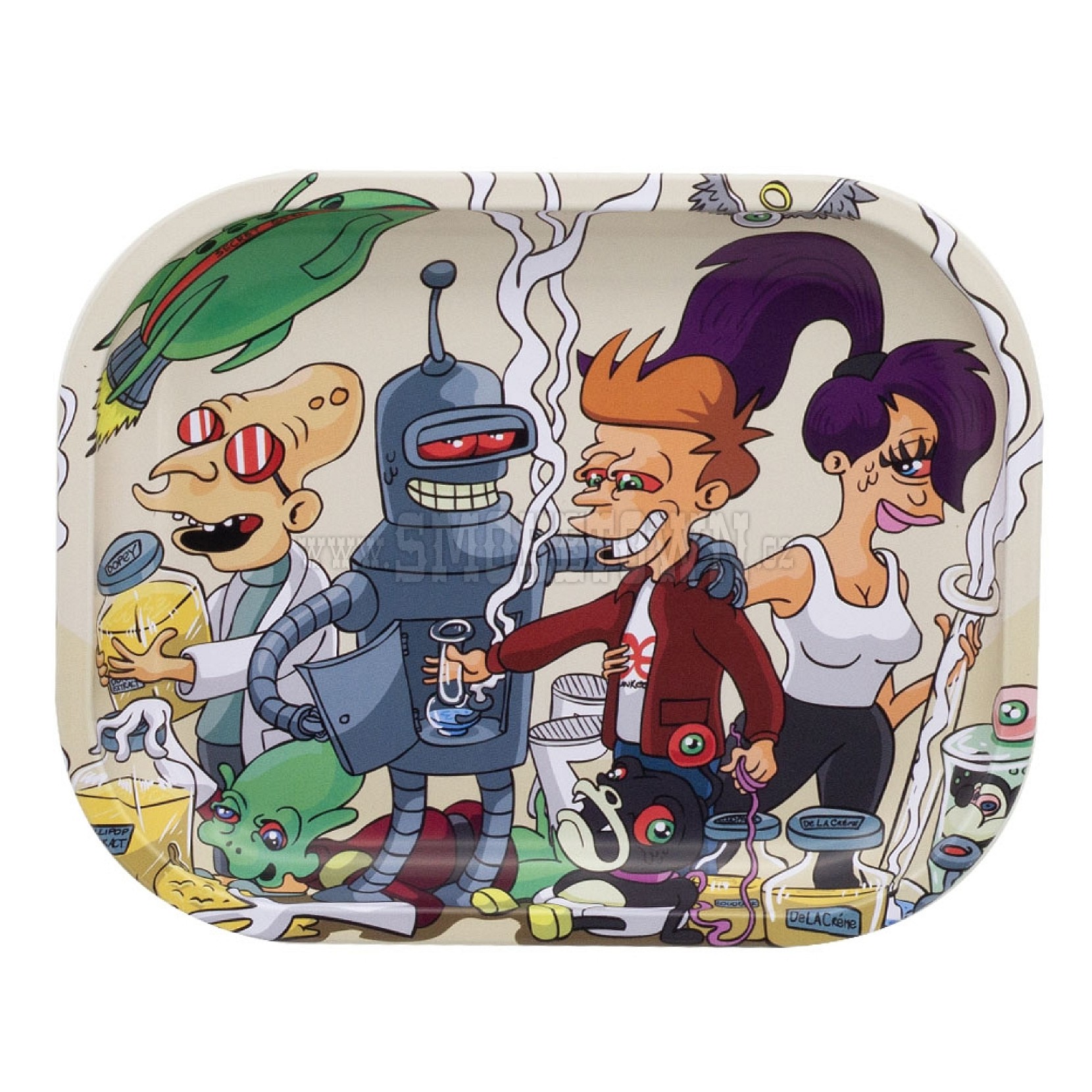 Dunkees Tin Tray Small - Special Delivery Rolling Tray 14 x 18cm