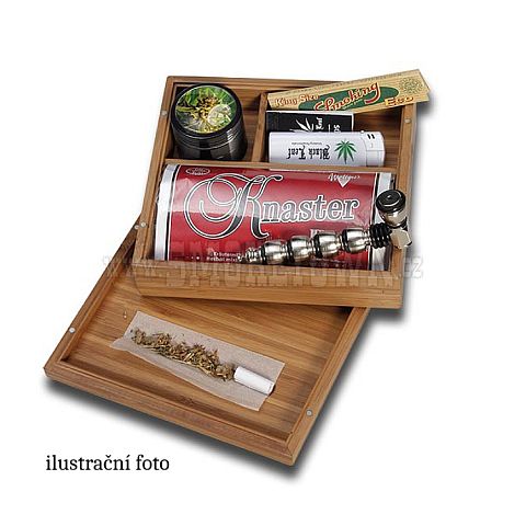 Black Leaf Bamboo Stoner Box 180x165x58mm