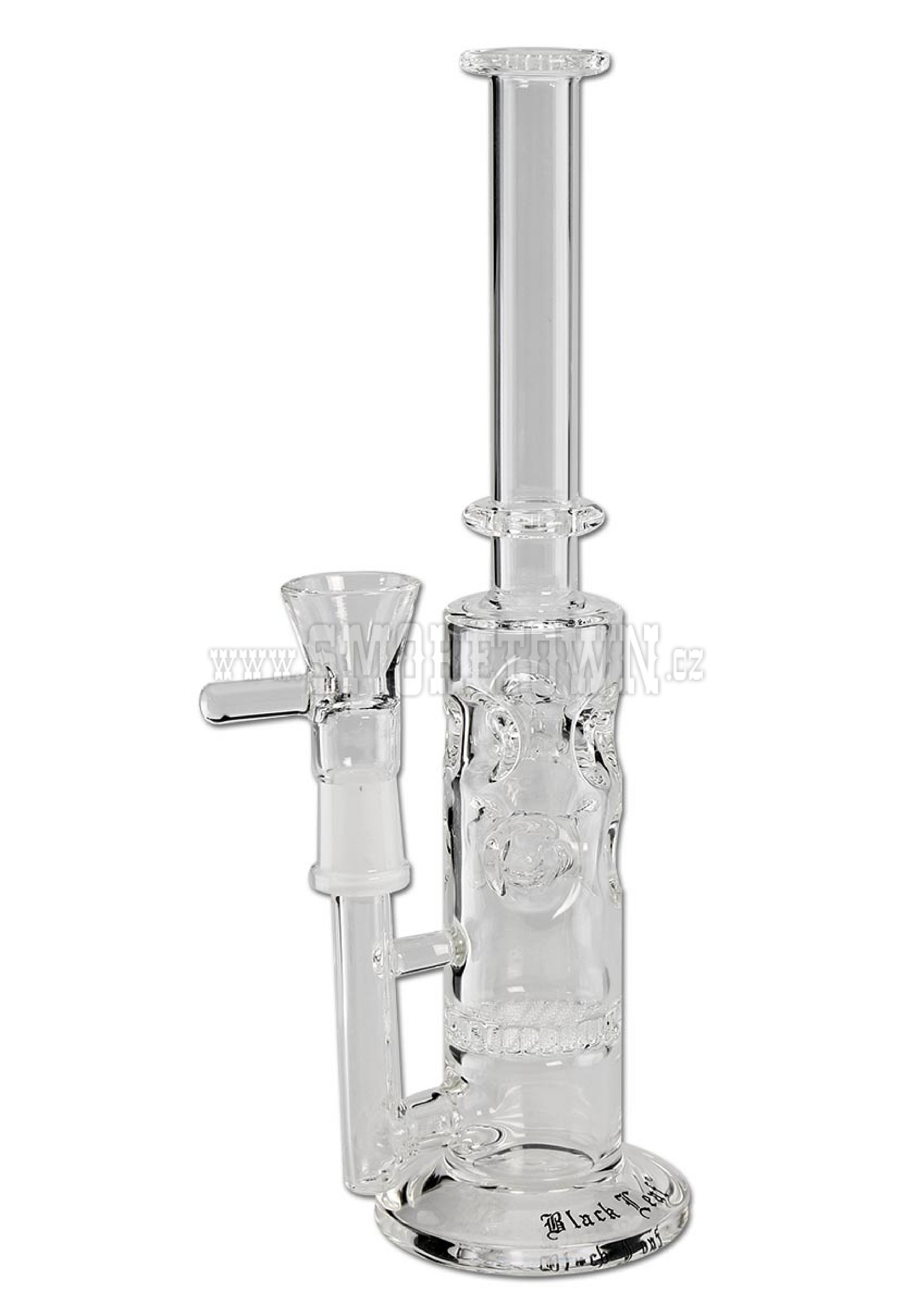 Black Leaf Percolator Bong with HoneyComb 25cm