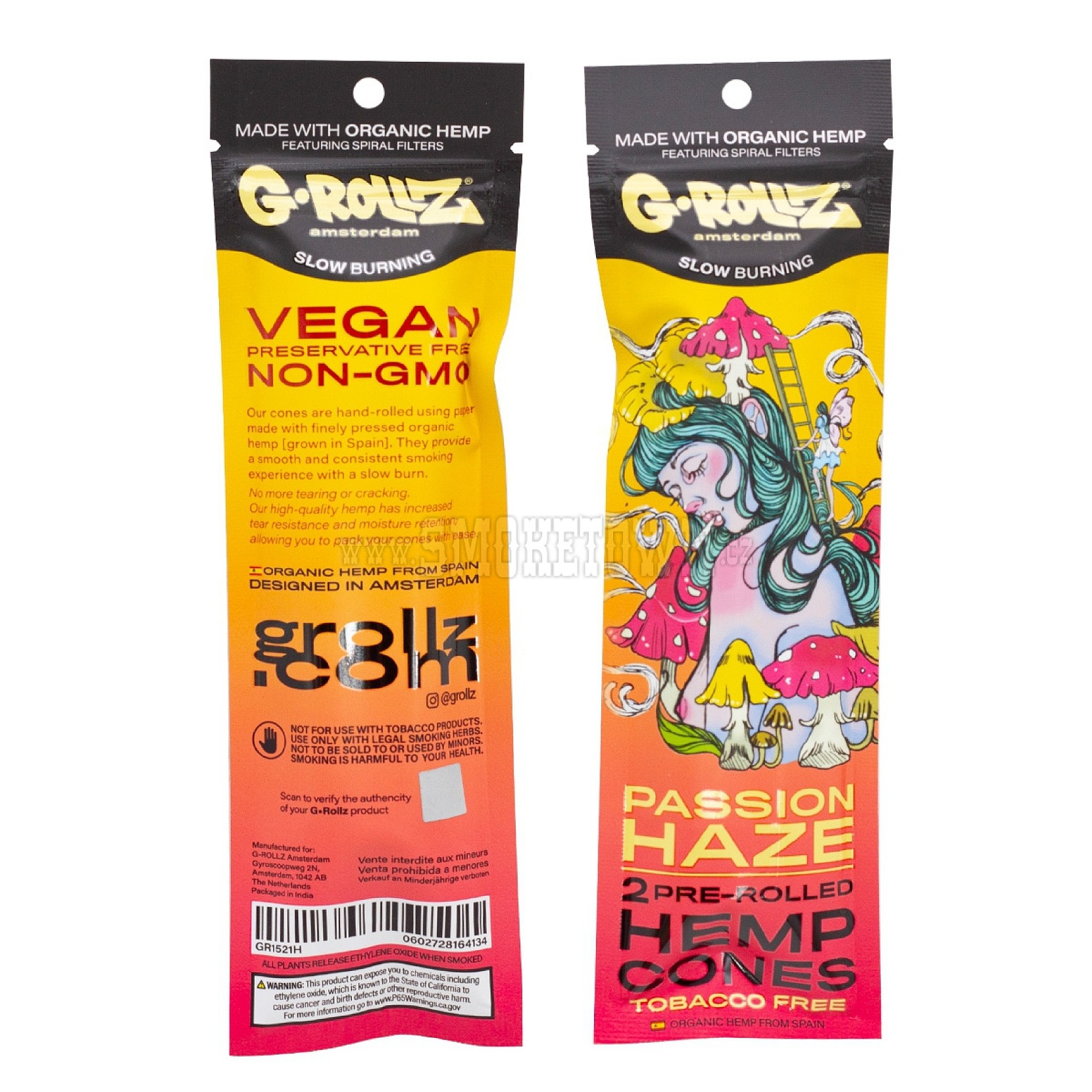 G-Rollz 2x Passion Fruit Haze Flavored Pre-Rolled Hemp Cones