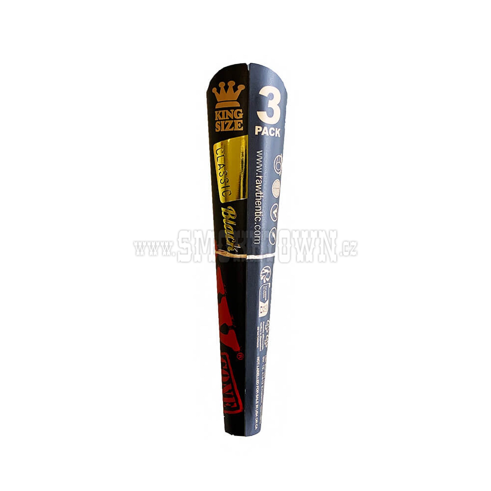 RAW Cones Black 3ks