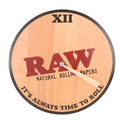 RAW WOODEN WALL CLOCK