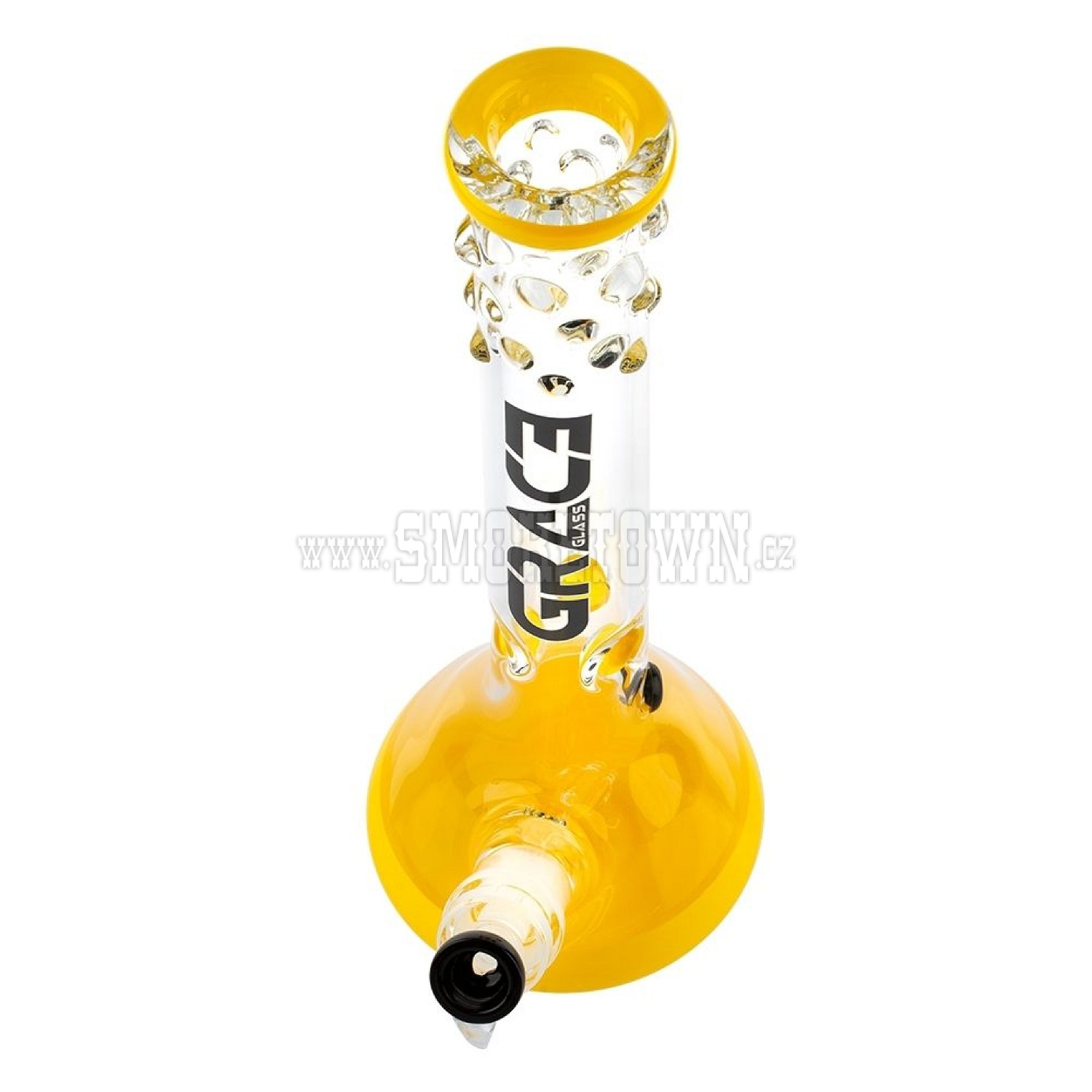 Grace Glass Pearl Glass Yellow 40cm