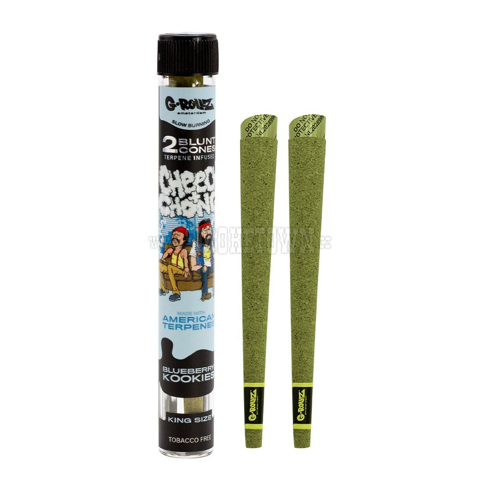 G-Rollz Cheech & Chong 2x Terpene Infused Blunt Cones Blueberry Kookies