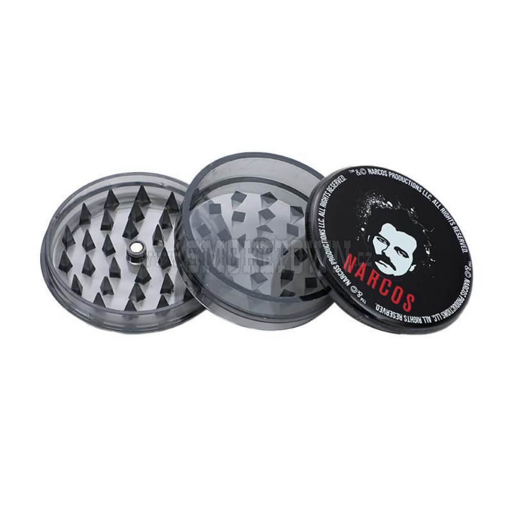 Narcos Plastic Grinder 3-part with storage