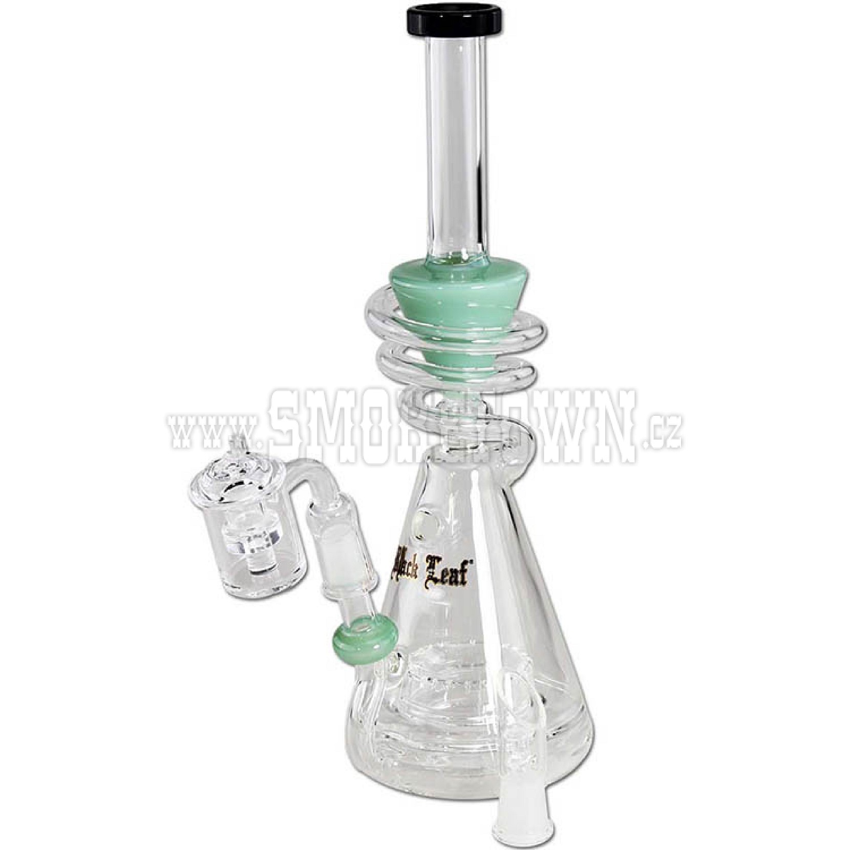 Black Leaf Oil Slit Diffuser+Spiral Jade 30cm