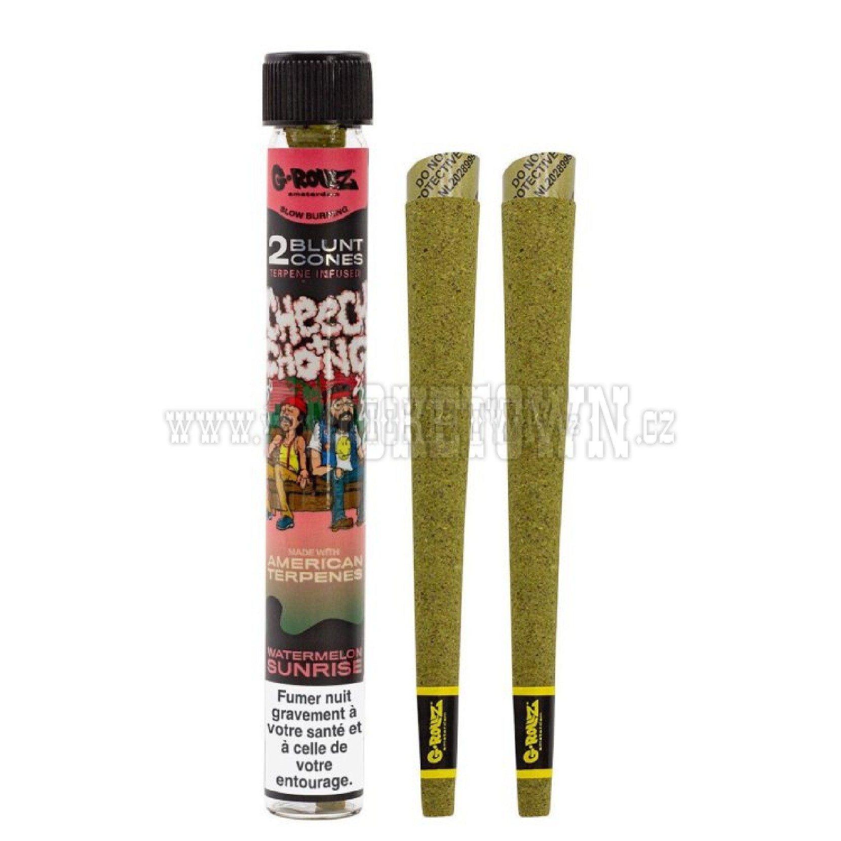 G-Rollz Cheech & Chong 2x Terpene Infused Blunt Cones Watermelon Sunrise