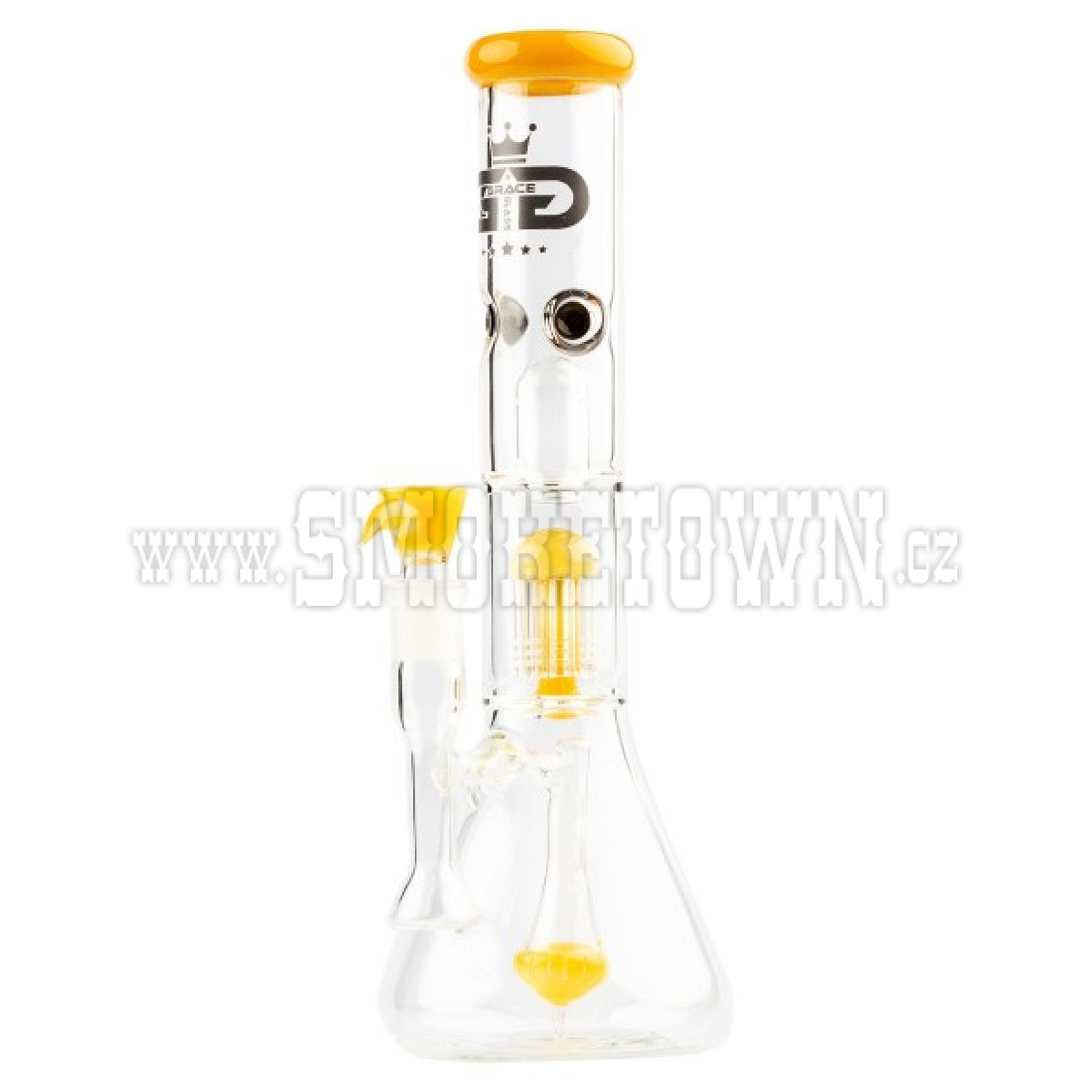 Grace Glass Limited Edition Yellow Beaker Bong 35cm