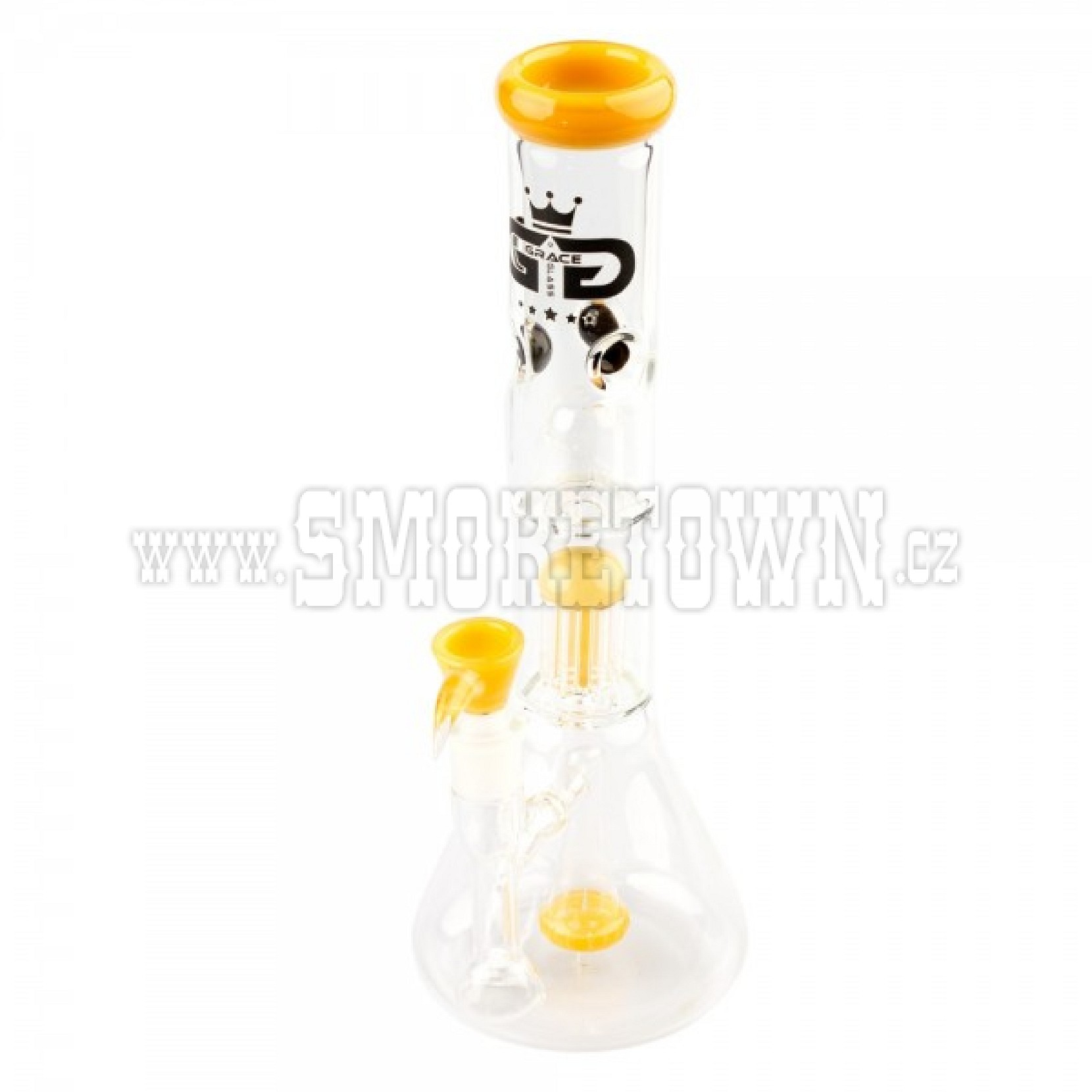 Grace Glass Limited Edition Yellow Beaker Bong 35cm