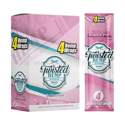Twisted Hemp Blunt Wraps  Bubble Pop