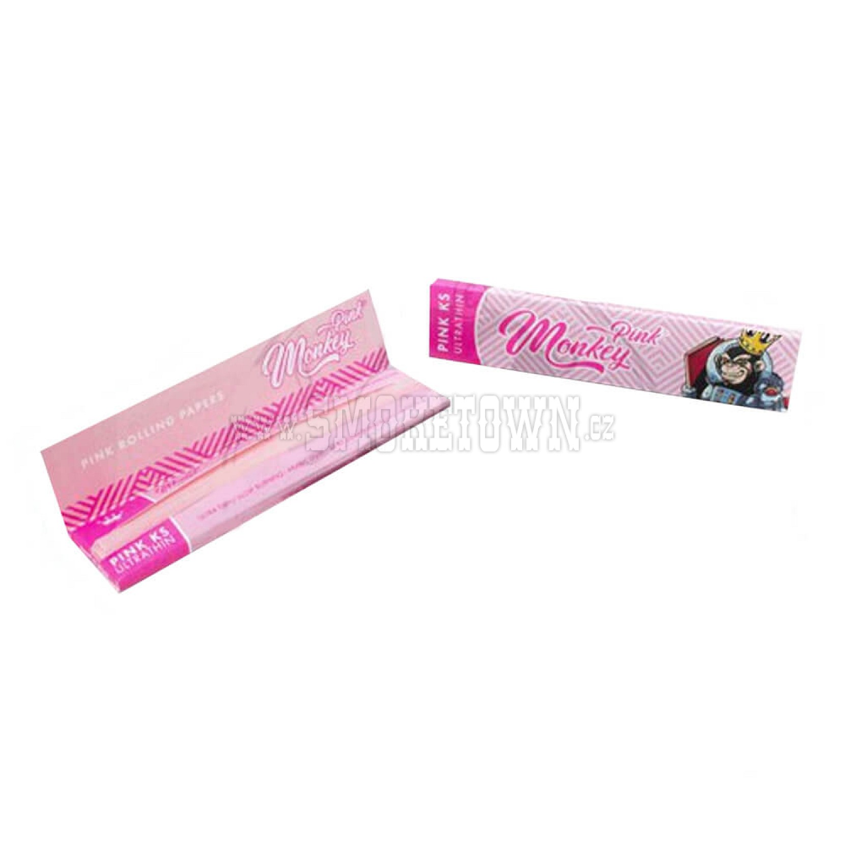 Monkey King Papers Pink KS Slim Rolling Papers