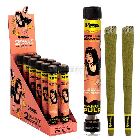 G-Rollz  Terpene Infused Blunt Cones Mango Pulp