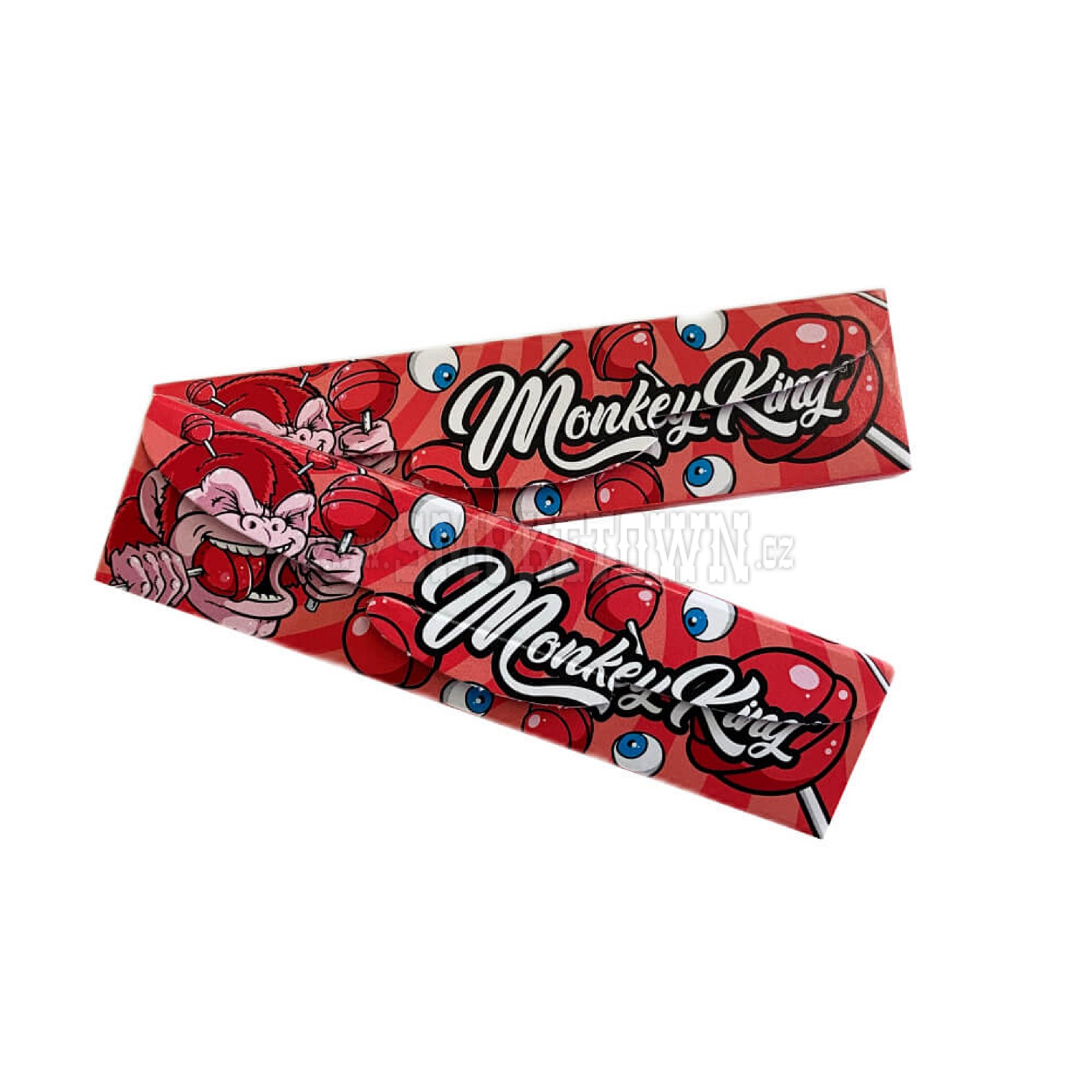 Monkey King Rolling Papers with Filter Tips Red Lolly Pop