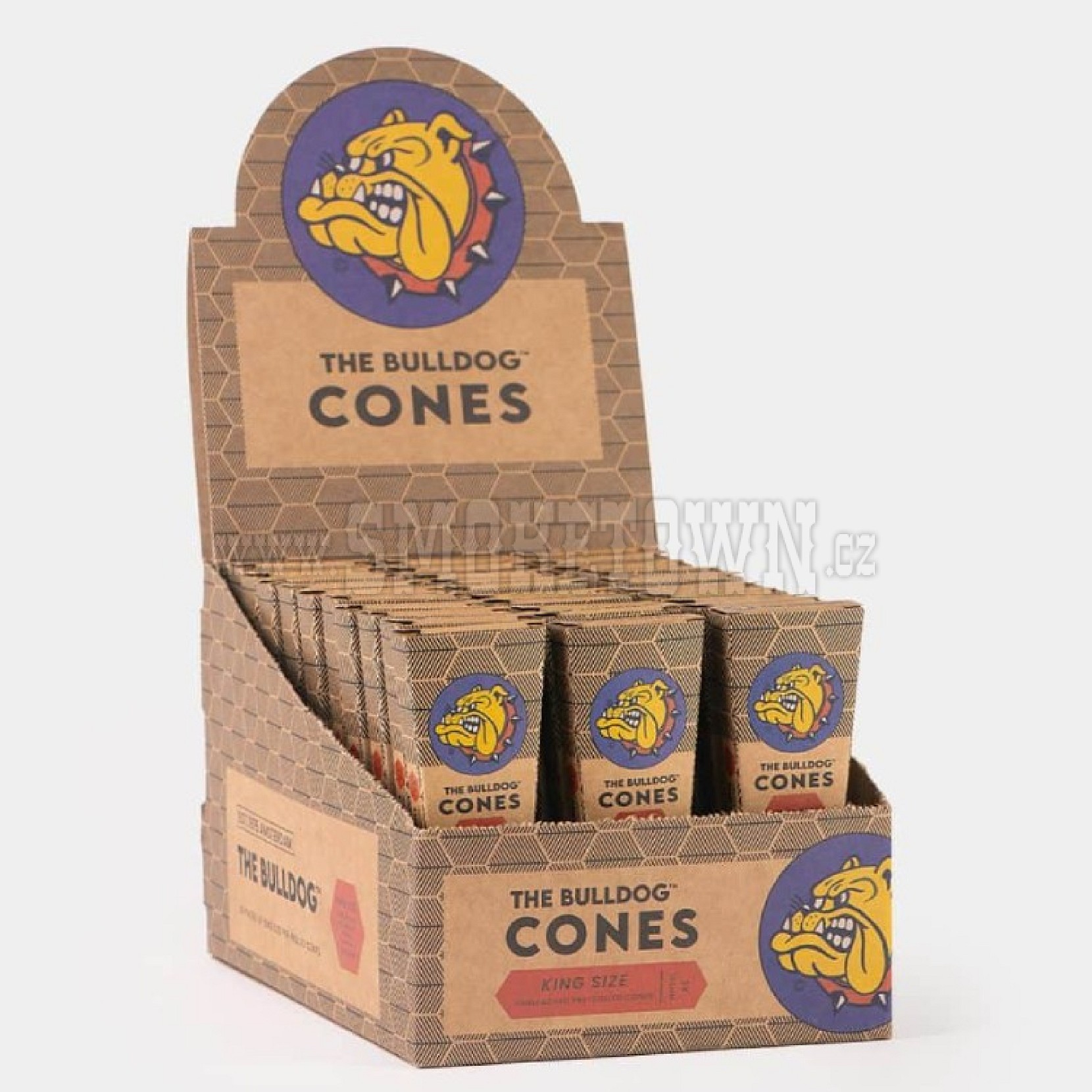 The Bulldog Cones King Size 3 Unbleached