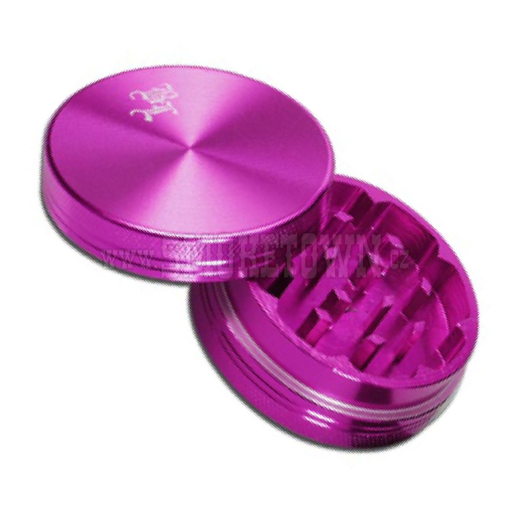 Black Leaf Al. Grinder 2-part purple