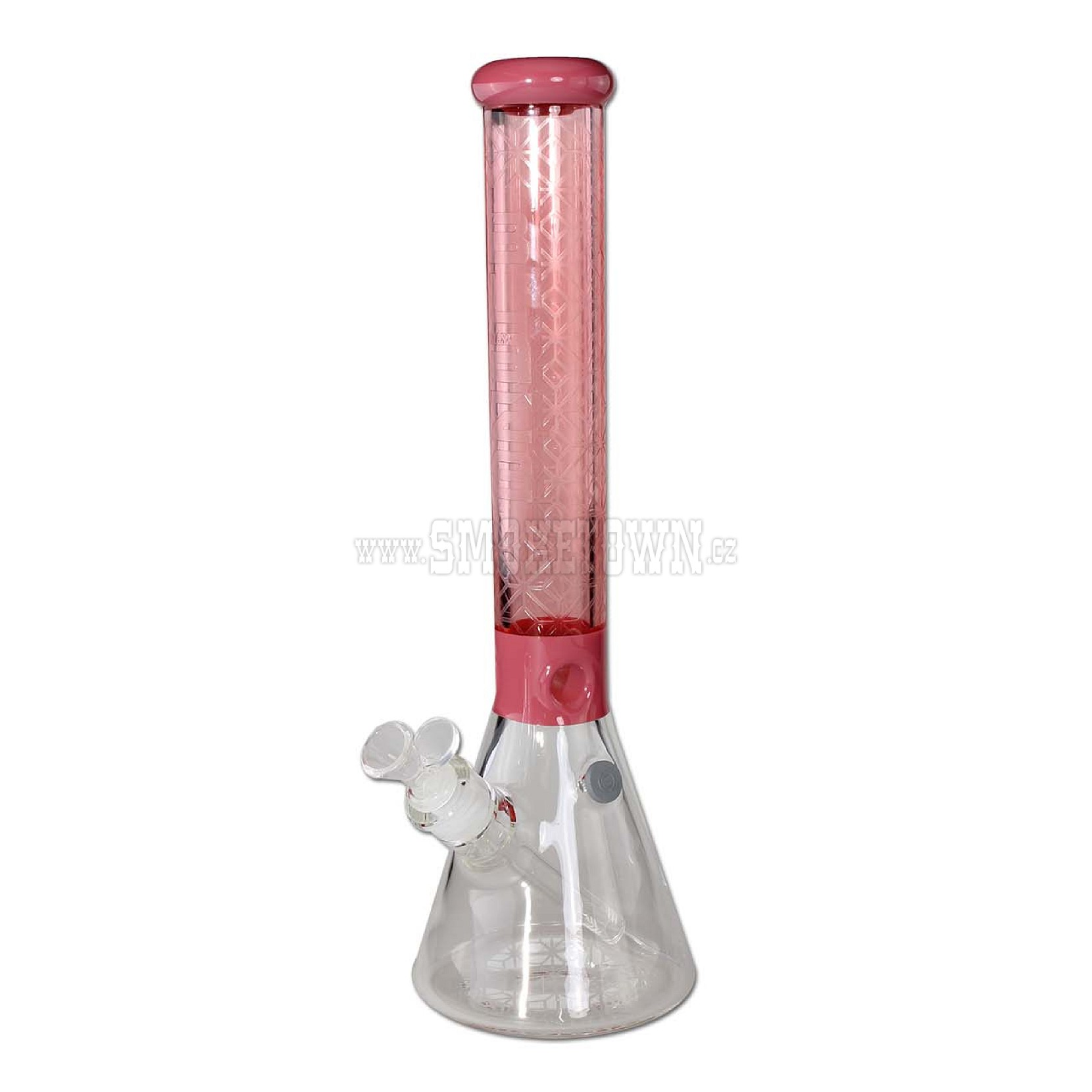 BLAZE Sandblast Beaker Bong Ice Pink 41cm