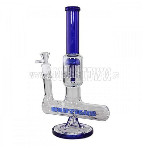 Black Leaf Glass Bong Perc Nautilus 32cm