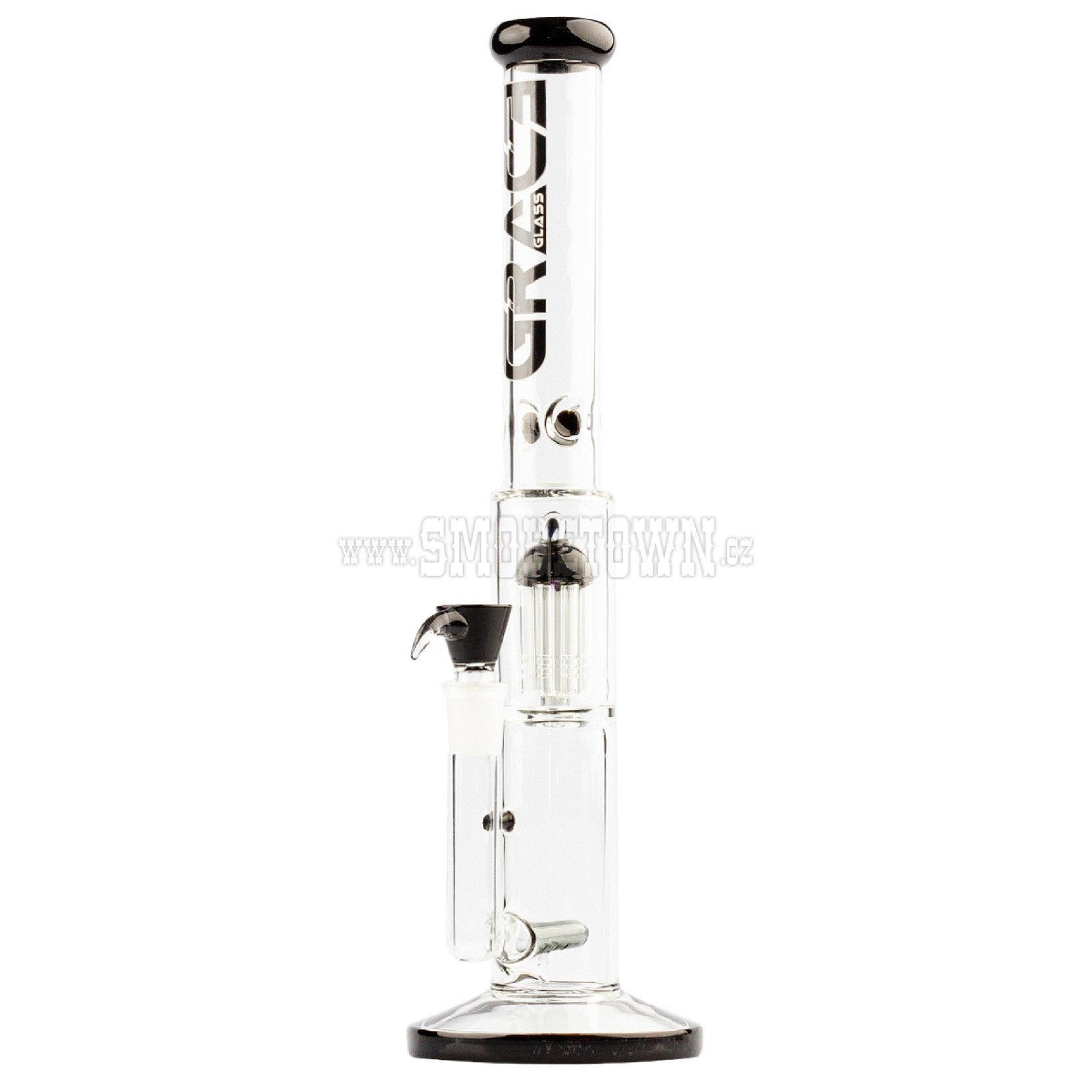Grace Glass Limited Edition Black Barrel Bong 42cm