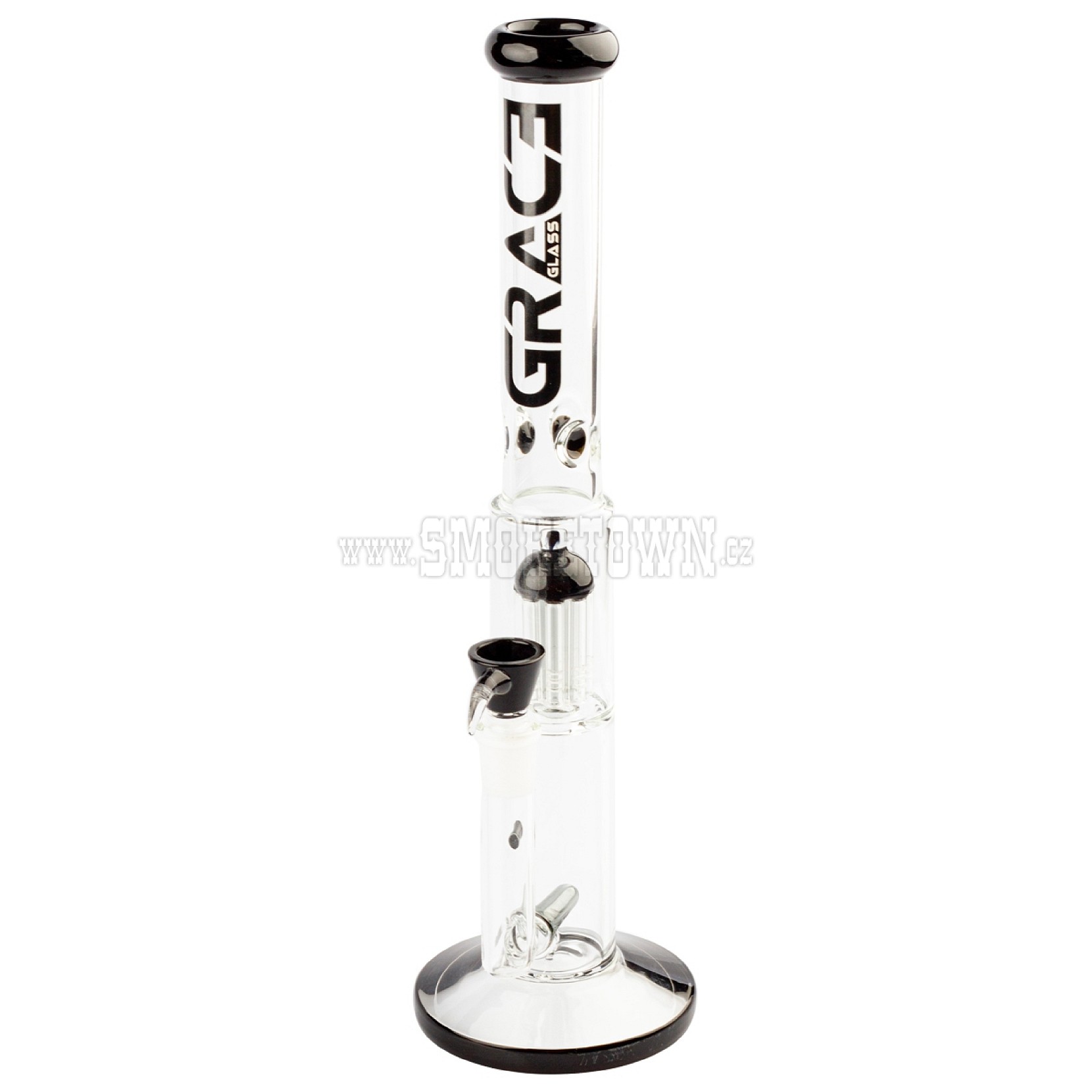 Grace Glass Limited Edition Black Barrel Bong 42cm
