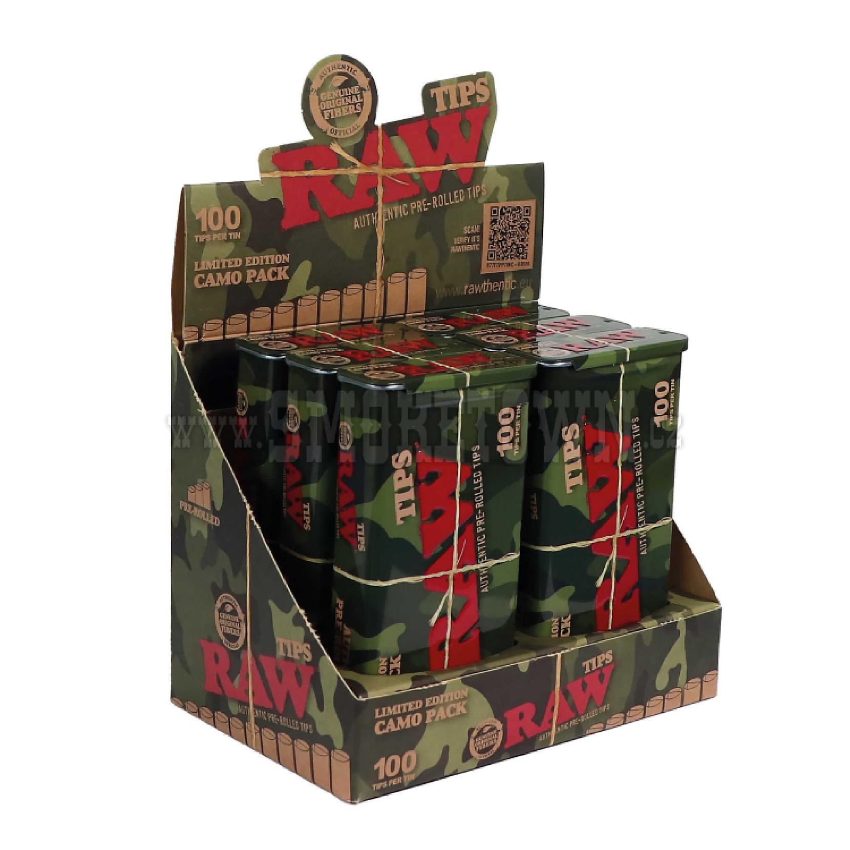 RAW PREROLLED TIPS LIMITED EDITION CAMO