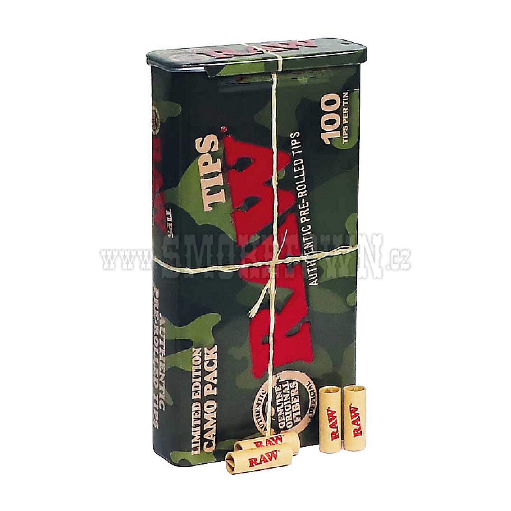 RAW PREROLLED TIPS LIMITED EDITION CAMO
