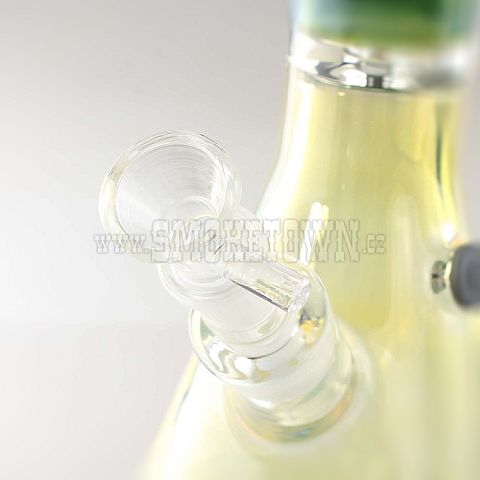 Black Leaf Cylinder Bong silver vapourised 39cm
