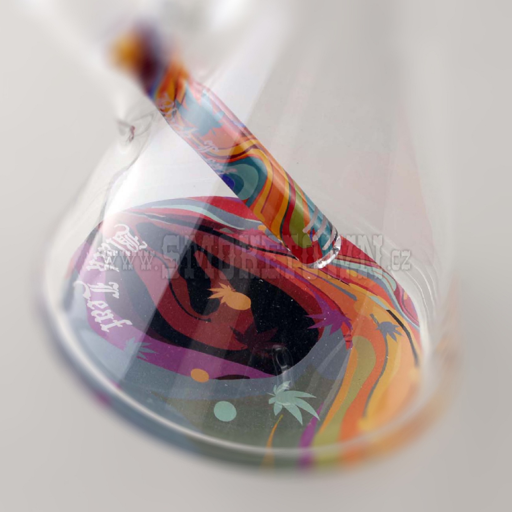 Black Leaf Beakerbong COLOURFUL 35cm