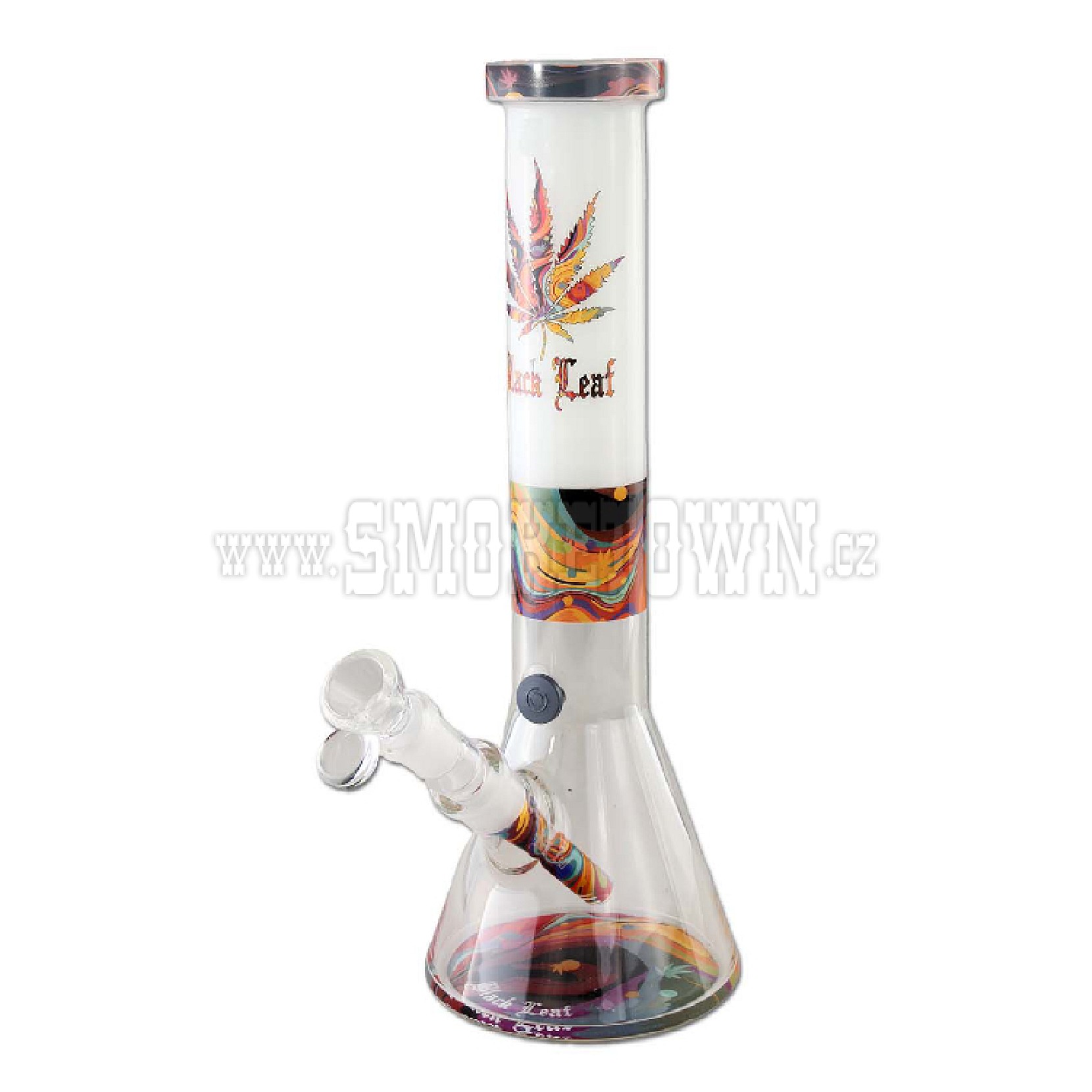 Black Leaf Beakerbong COLOURFUL 35cm
