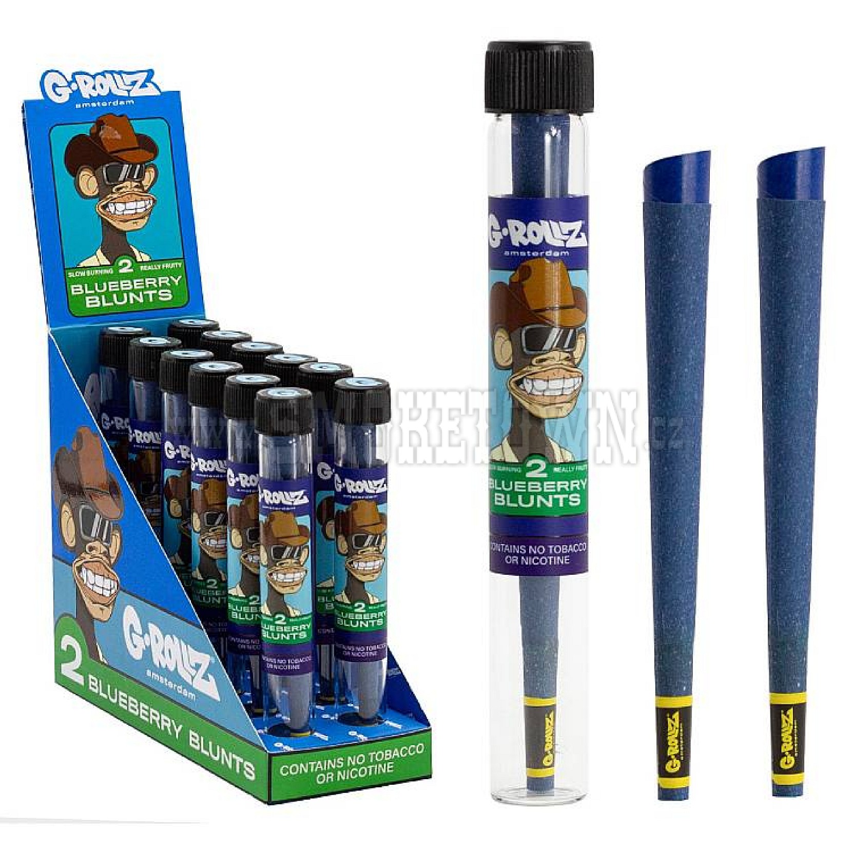 G-Rollz | Blue Ape Cones - 2x Pre-rolled Cones