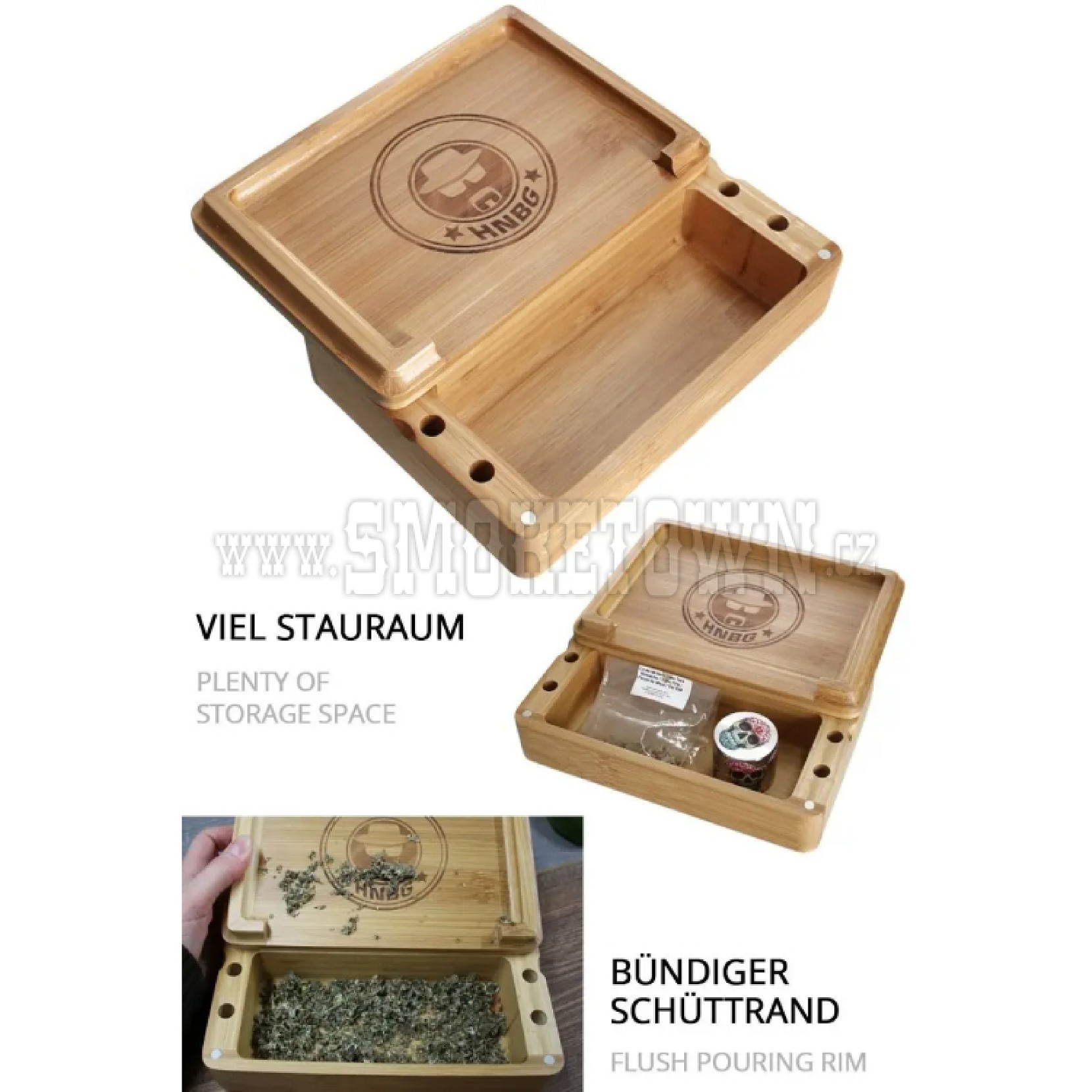 Roll- and Stoner Box HNBG Small 20 x 14 x 6 cm