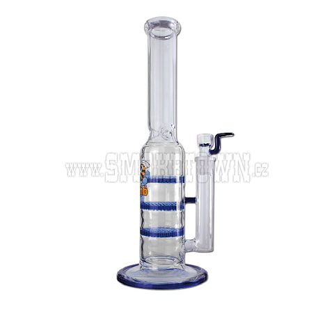 Black Leaf Glasbong mit Triple HoneyComb
