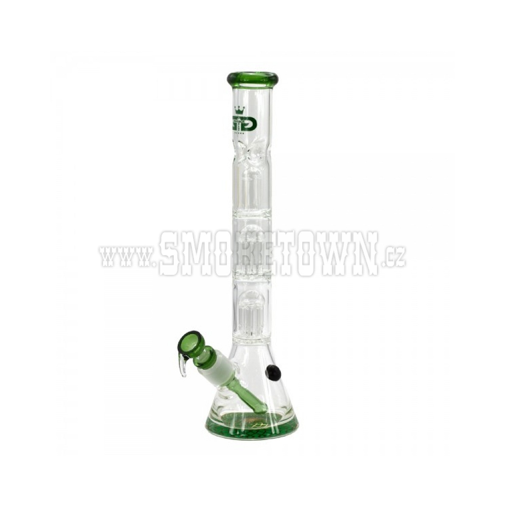 Grace Glass Green Triple Tree-Arm Percolator Beaker 35cm