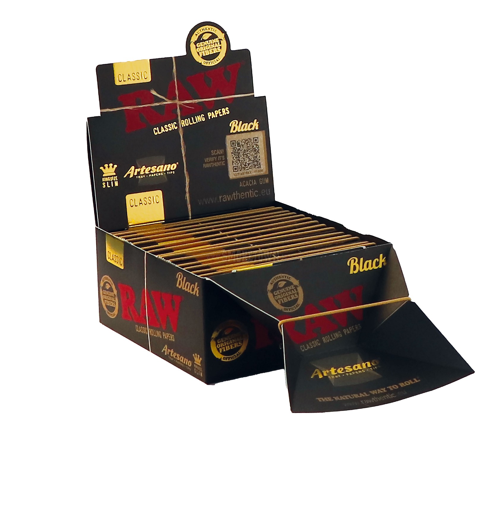 RAW BLACK ARTESANO - KS SLIM + TIPS