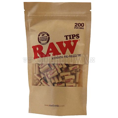RAW Prerolled Tips 200ks-6mm