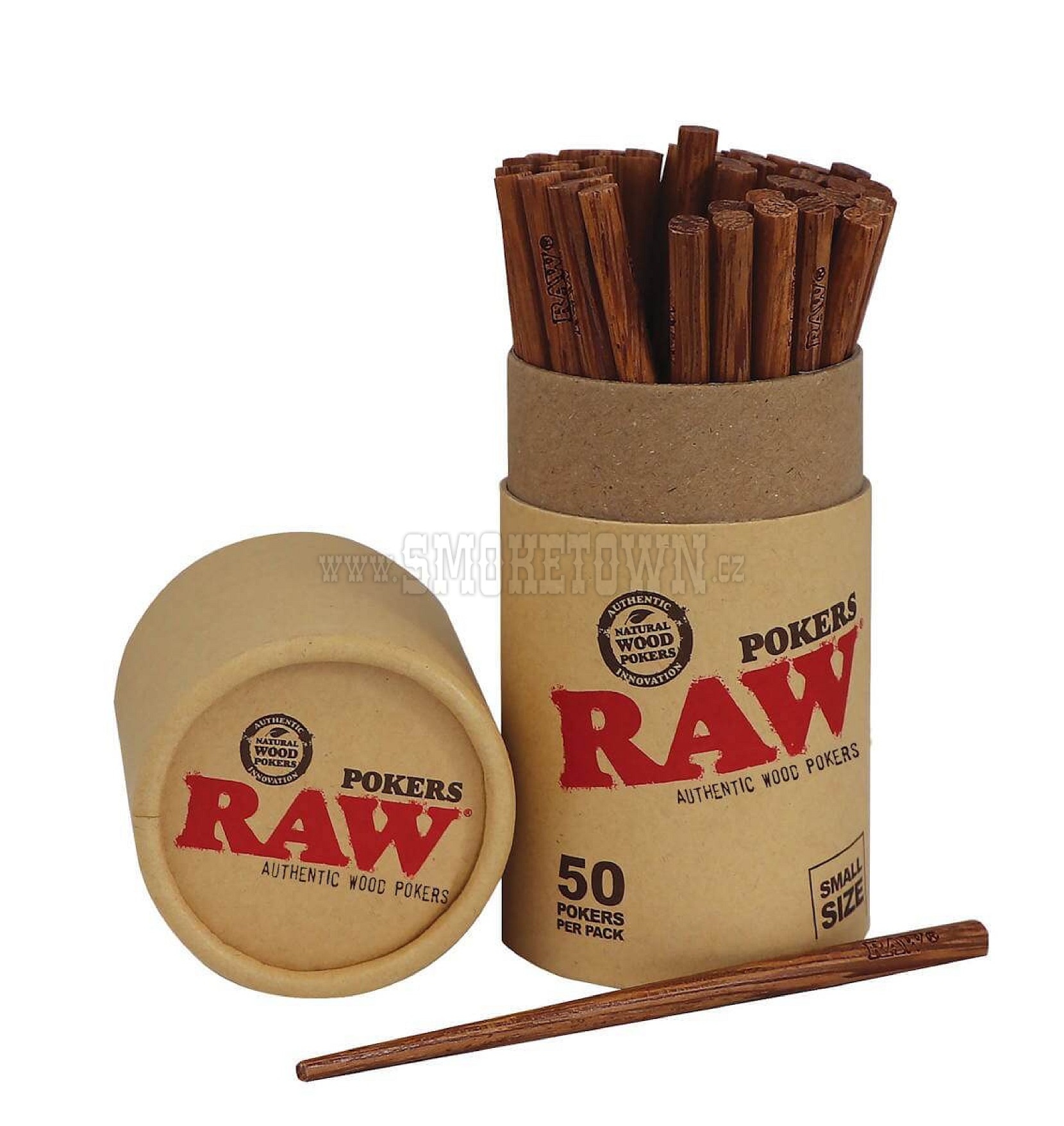 RAW WOODEN POKERS 113mm