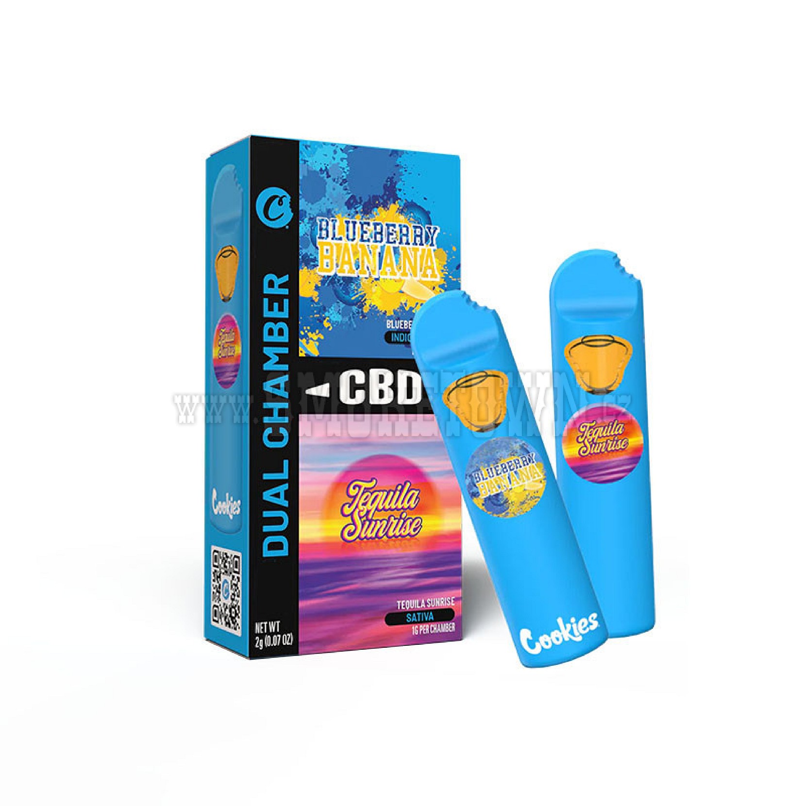 Vape Cookies Dvojitá komora CBD + THC | 2000MG
