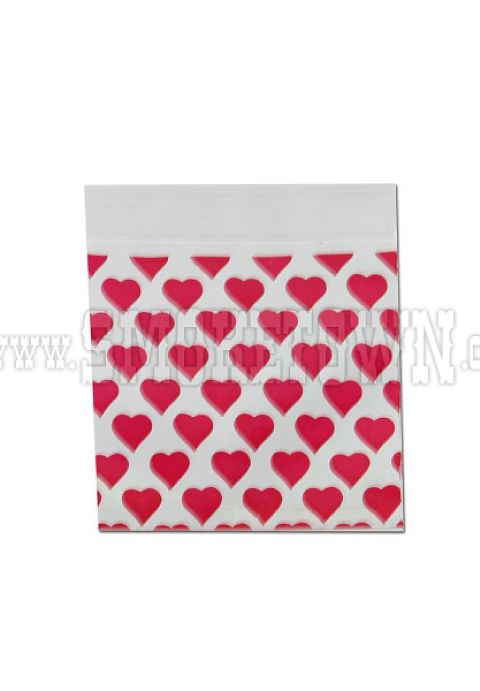 ZIP-LOck Bags 50x50mm 100ks HEART.