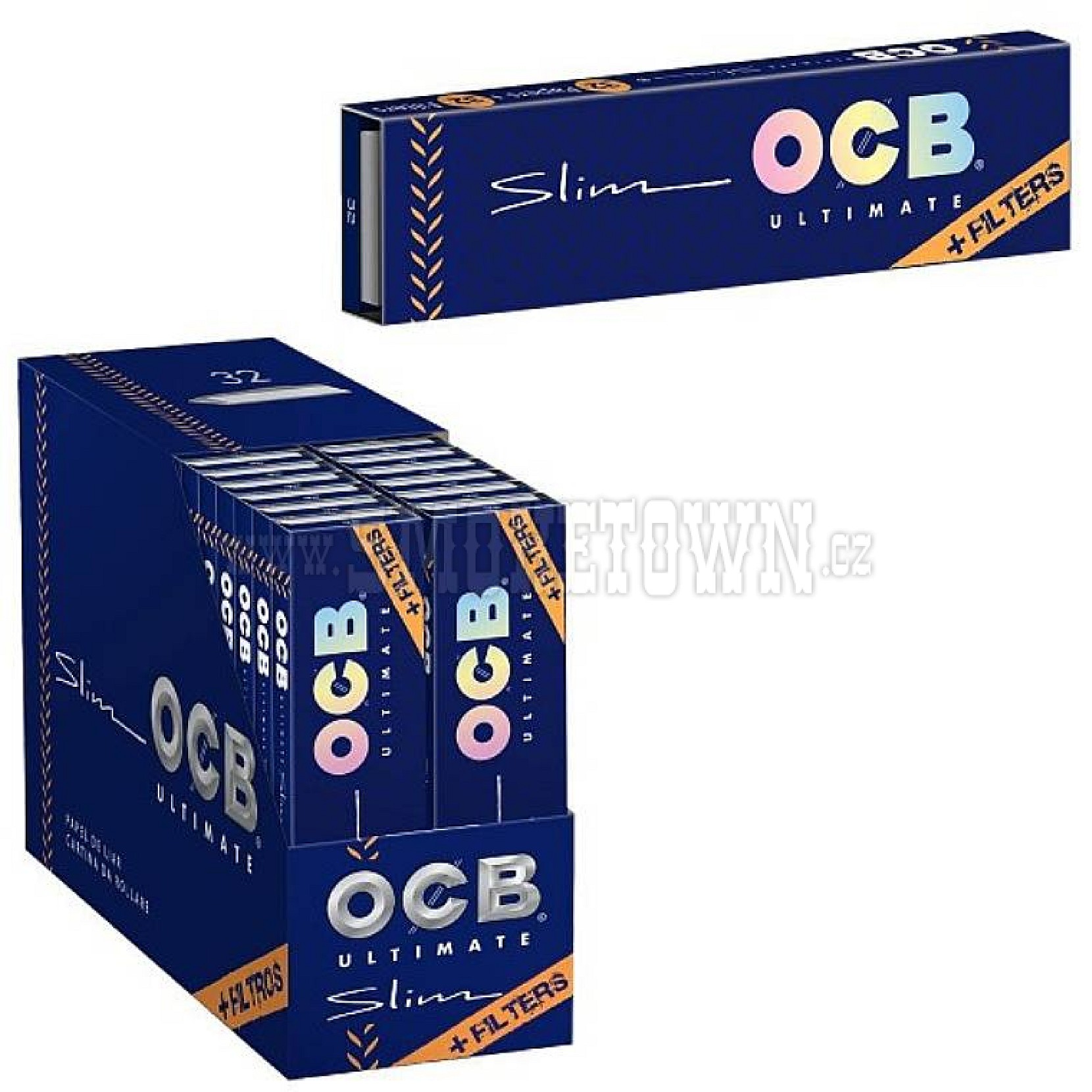 OCB | Ultimate King Size Slim Papers + Tips (32 Booklets)