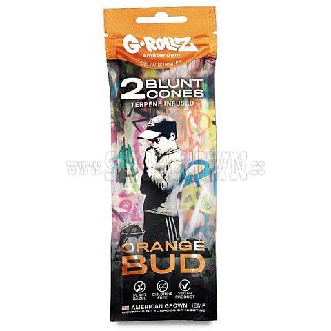 G-Rollz Banksys Graffiti - 2x Orange Bud Terpene-infused Cones